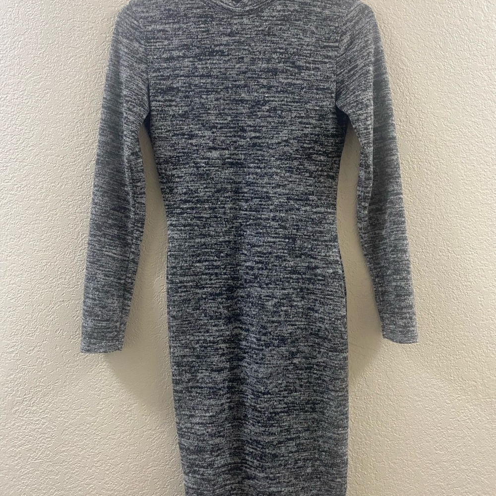 Lulus Grey knit sweater dress